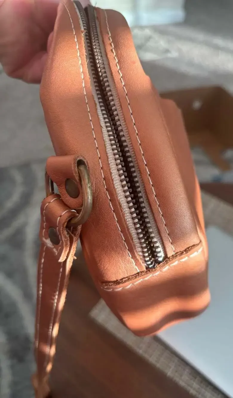 Portland Leather Goods Havana Small Circle Crossbody Bag